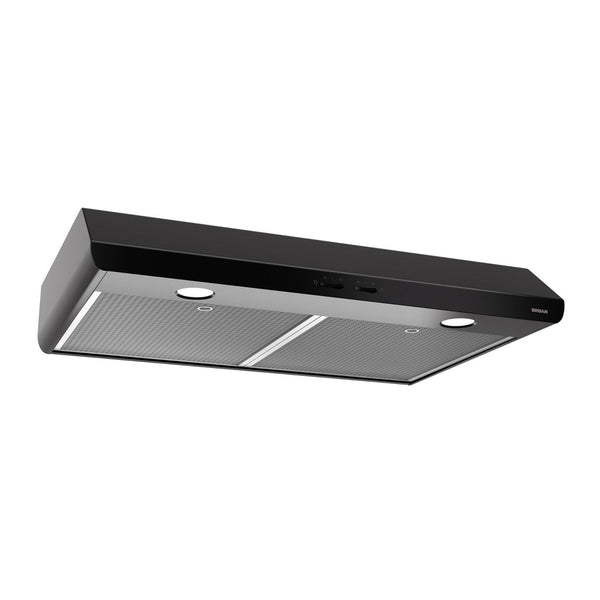 BROAN BKSH130BL Broan 30-Inch 300 Max Blower CFM 5.0 Sones Black Range Hood