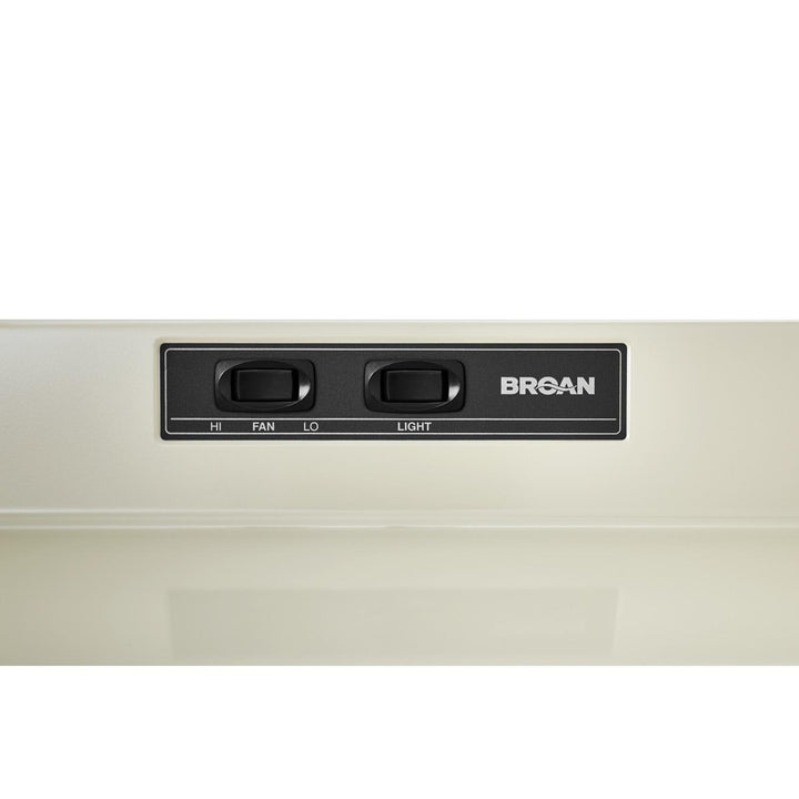 BROAN 402102 21-Inch Ducted Under-Cabinet Range Hood, 210 MAX Blower CFM, Bisque