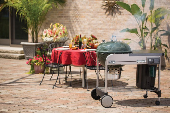 WEBER 15507001 PERFORMER R DELUXE CHARCOAL GRILL - 22 INCH GREEN