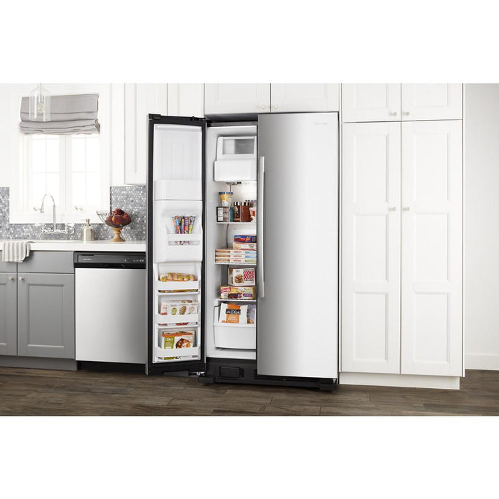 AMANA ASI2175GRS 33-inch Side-by-Side Refrigerator with Dual Pad External Ice and Water Dispenser