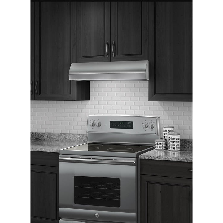 BROAN BXT130SS 30-Inch 4-Way Convertible Under-Cabinet Range Hood, 270 Max CFM, Stainless Steel