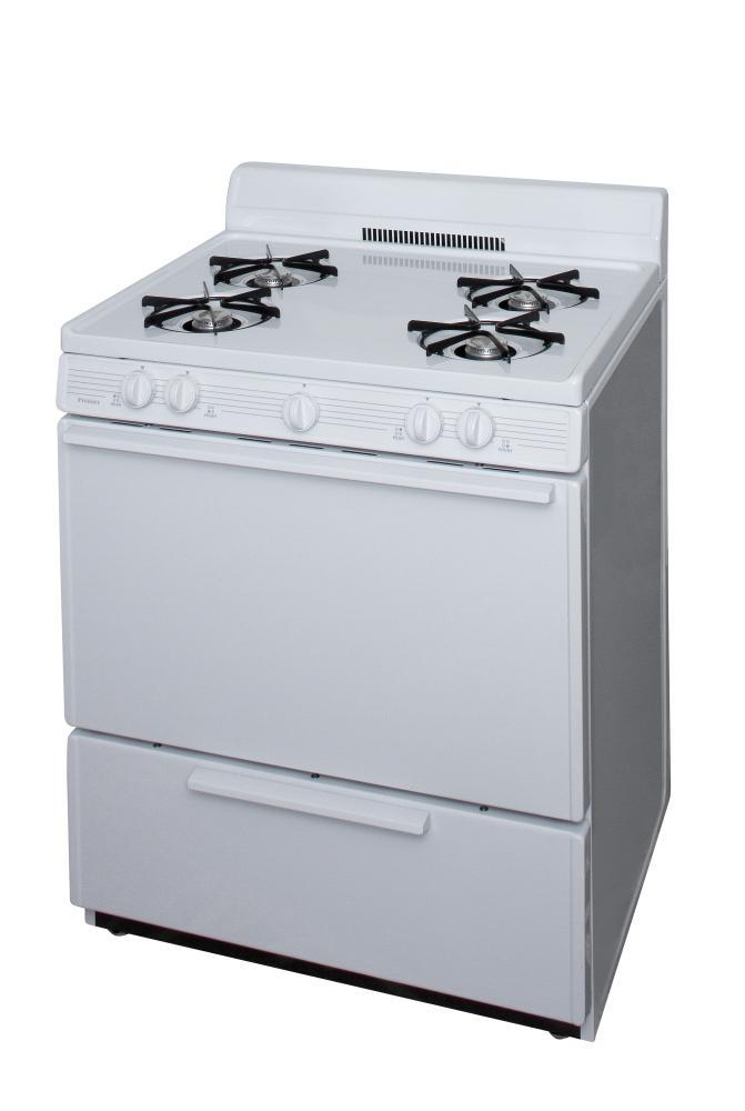 PREMIER SFK100OP 30 in. Freestanding Gas Range in White