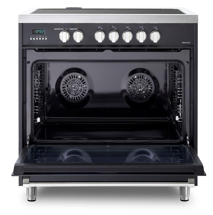 VERONA VDFSIE365E Designer 36" Induction Single Oven Range - Matte Black