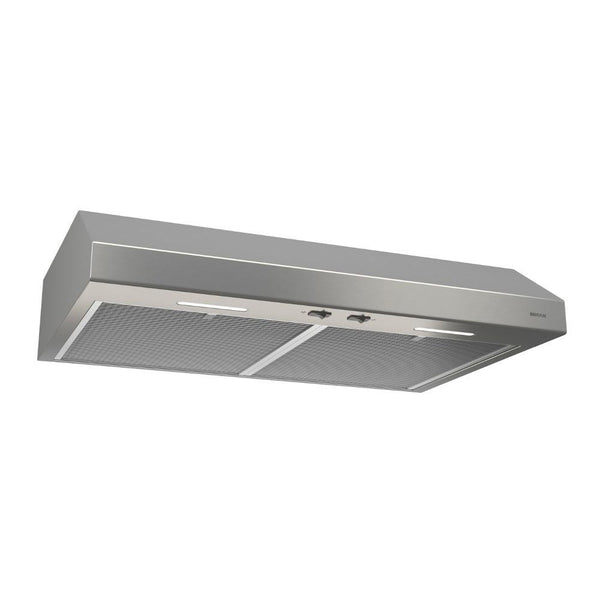 BROAN BCSEK130SS Broan 30-Inch 300 Max Blower CFM 1.5 Sones Stainless Steel Range Hood ENERGY STAR R certified