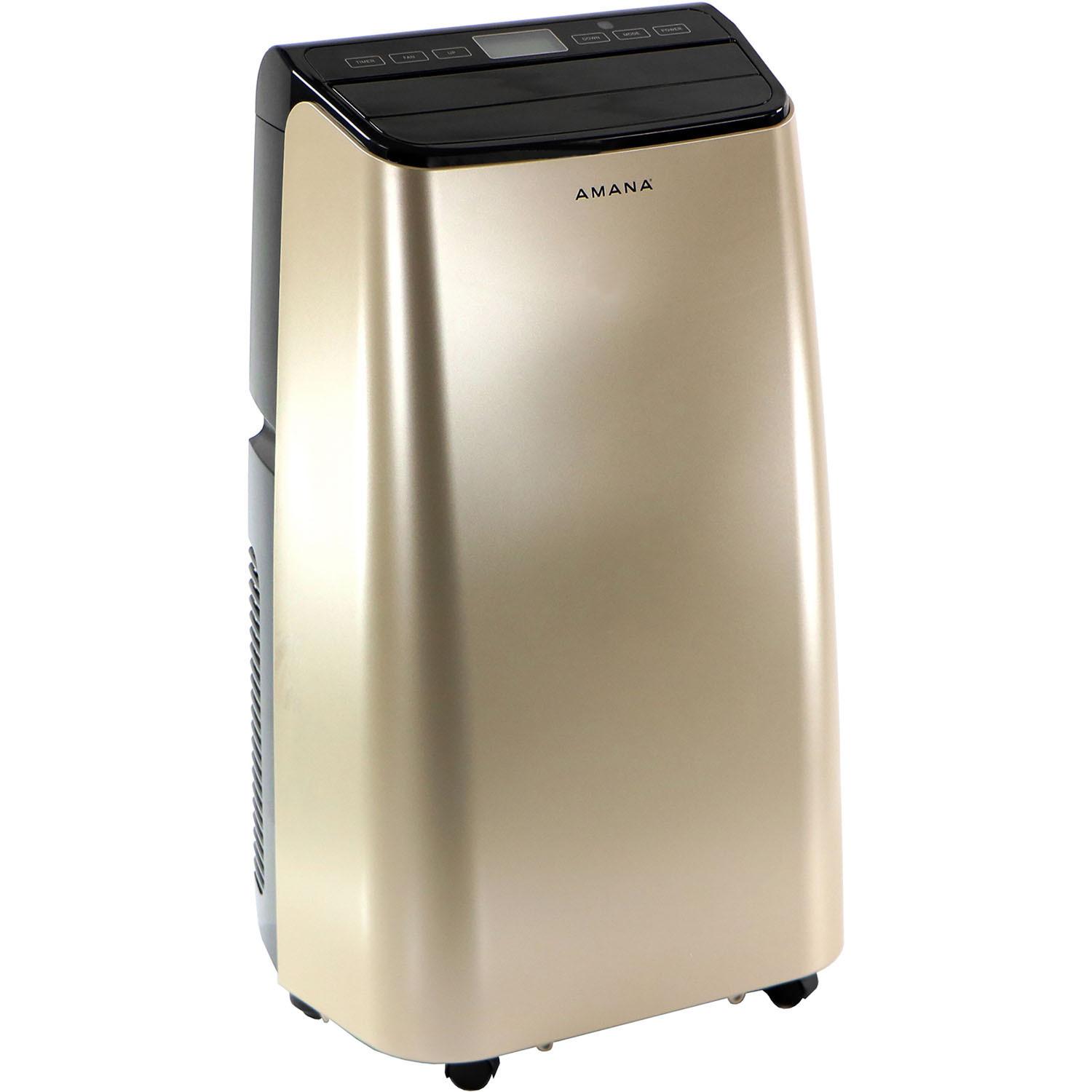 AMANA AMAP101AD2 Portable Air Conditioner with Remote Control in Gold/Black for Rooms up to 450-Sq. Ft.