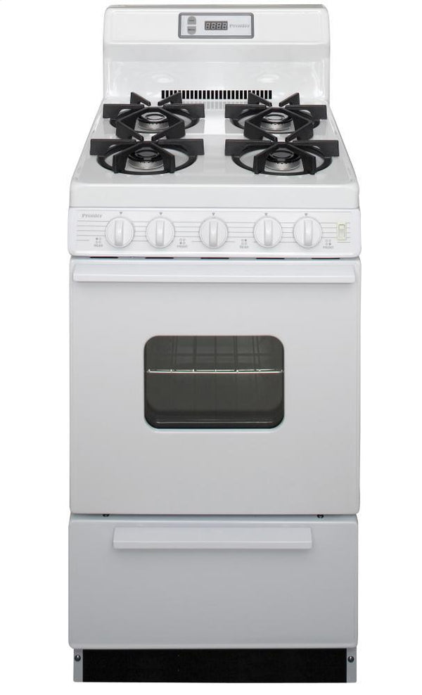 PREMIER SHK220OP 20 in. Freestanding Gas Range in White