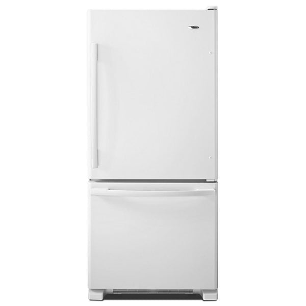 AMANA ABB1924BRW 29-inch Wide Bottom-Freezer Refrigerator with EasyFreezer TM Pull-Out Drawer - 18 cu. ft. Capacity