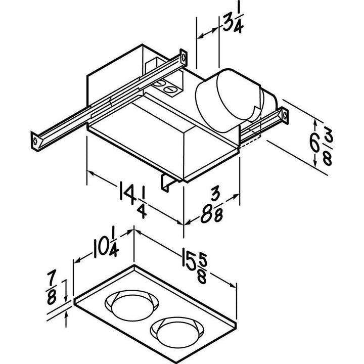 BROAN 164 Broan-NuTone R Wall Vent Kit, 3" or 4" Round Duct